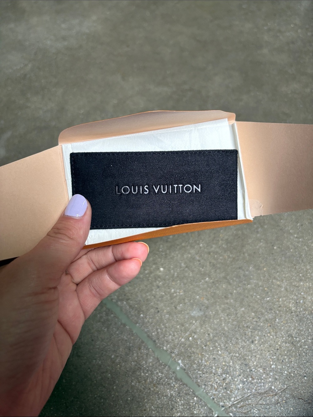 Authentic Louis Vuitton Black Lipstick Case with Logo